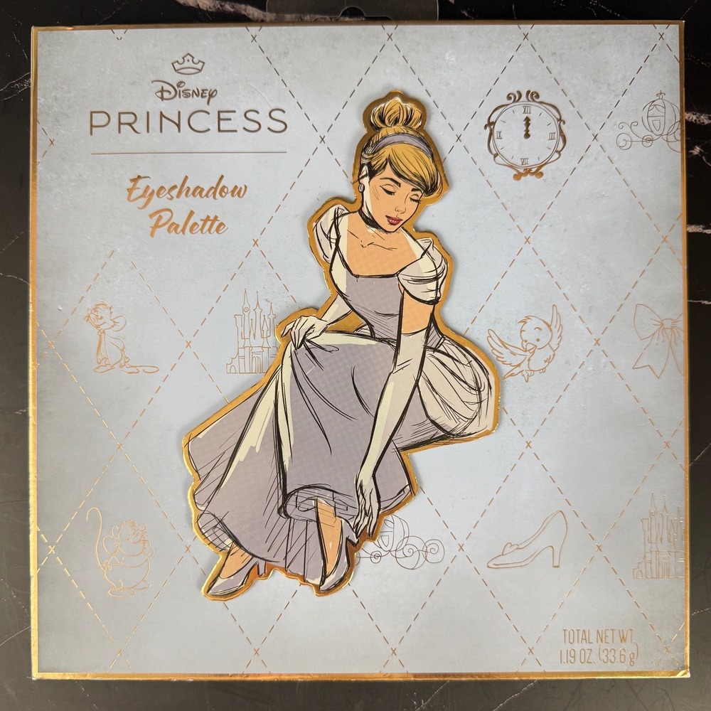 NEW‎ Disney Princess Cinderella LARGE Eyeshadow Highlighter Blush Palette